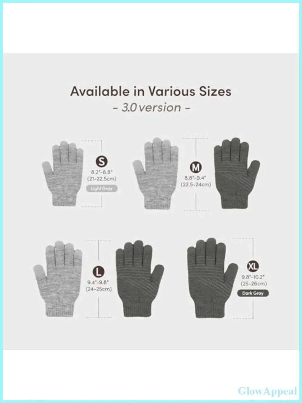 Touchscreen Gloves with GripTrak, Knit, Fleece Lined, Smartphone Compatible